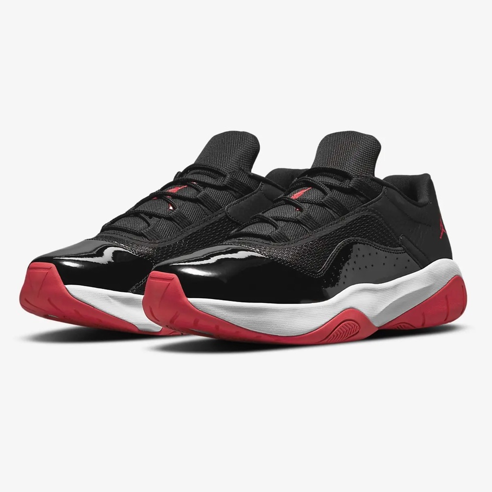 Nike Air Jordan 11 CMFT Low Sneaker Black White Red Size 12 LIKE NEW BOX